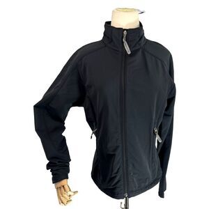 Ibex Womens Black Jacket Size Small Climawool Lite Softshell Full Zip Pockets